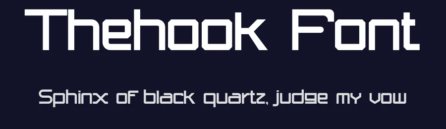 Thehook Font by idealeksis — Display Font — thumbnail 2