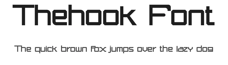 Thehook Font by idealeksis — Display Font