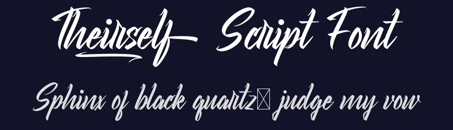 Theirself Script Font by CalligraphyFonts.net — Script Handwritten Font — thumbnail 2