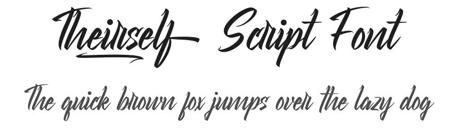 Theirself Script Font by CalligraphyFonts.net — Script Handwritten Font