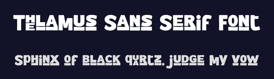 Thelamus Sans Serif Font by ToniStudio — Sans Serif Font — thumbnail 2