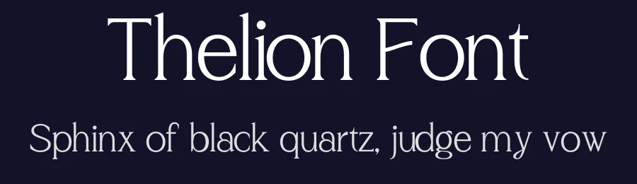 Thelion Font by roomspace.cl — Serif Font — thumbnail 2