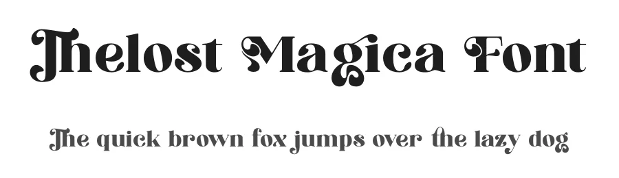 Thelost Magica Font by timelesstype.co — Serif Font
