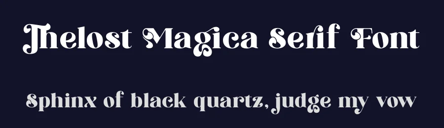 Thelost Magica Serif Font by timelesstype.co — Serif Font — thumbnail 2