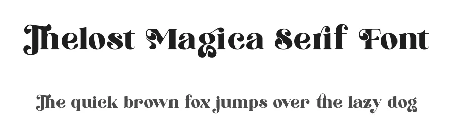 Thelost Magica Serif Font by timelesstype.co — Serif Font