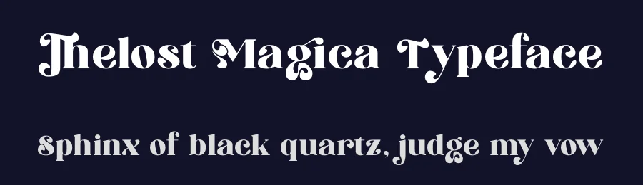 Thelost Magica Typeface by timelesstype.co — Display Font — thumbnail 2