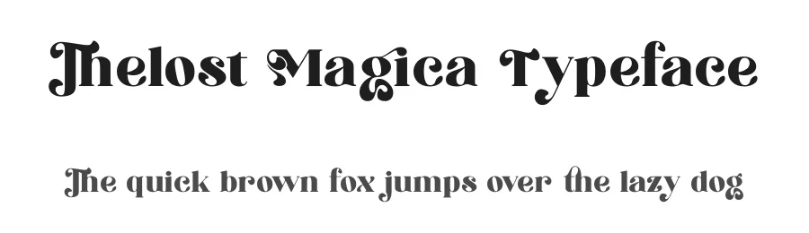 Thelost Magica Typeface by timelesstype.co — Display Font