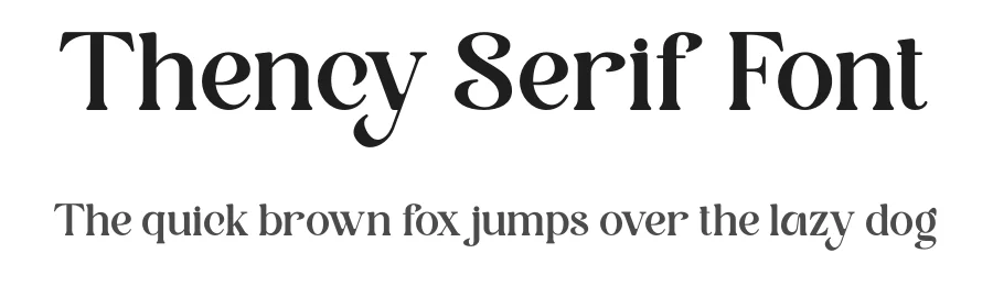 Thency Serif Font by ErmediaStudio — Serif Font