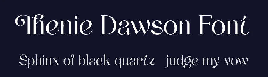 Thenie Dawson Font by grezlinestudio — Serif Font — thumbnail 2