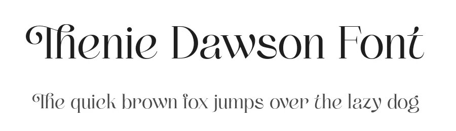 Thenie Dawson Font by grezlinestudio — Serif Font