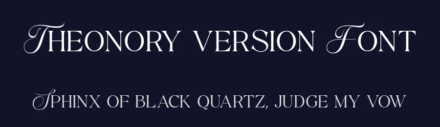 Theonory version Font by alit design — Serif Font — thumbnail 2