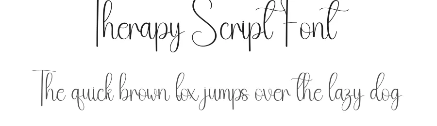 Therapy Script Font by andikastudio — Script Handwritten Font
