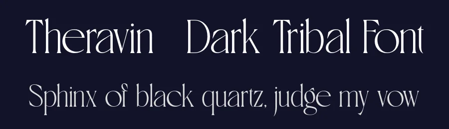 Theravin – Dark Tribal Font by Artisan Template — Blackletter Font — thumbnail 2