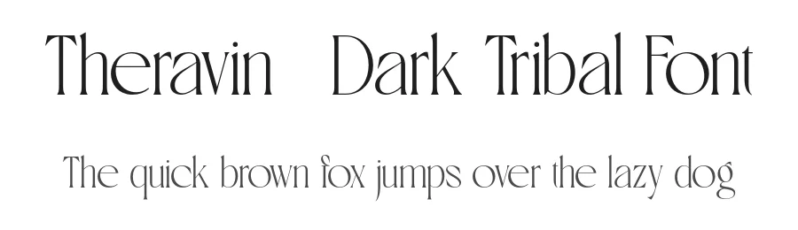Theravin – Dark Tribal Font by Artisan Template — Blackletter Font