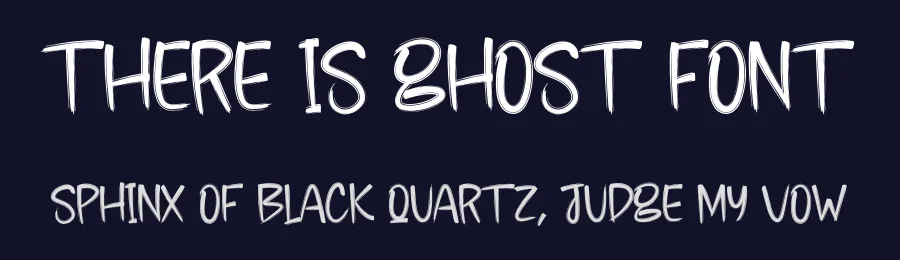 There Is Ghost Font by creativeletter — Script Handwritten Font — thumbnail 2