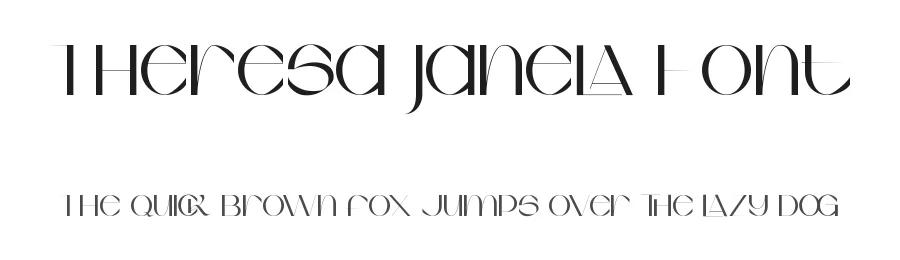 Theresa Janela Font by nihstudio — Display Font