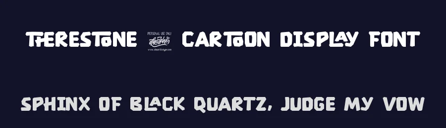 Therestone – Cartoon Display Font by Almarkha Type — Decorative Font — thumbnail 2