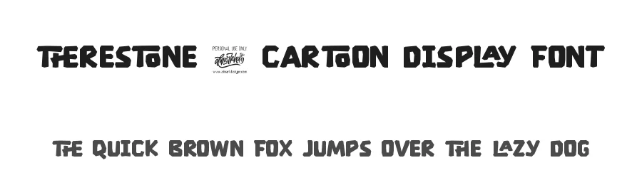 Therestone – Cartoon Display Font by Almarkha Type — Decorative Font