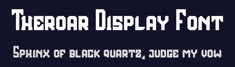 Theroar Display Font by Rantautype — Display Font — thumbnail 2