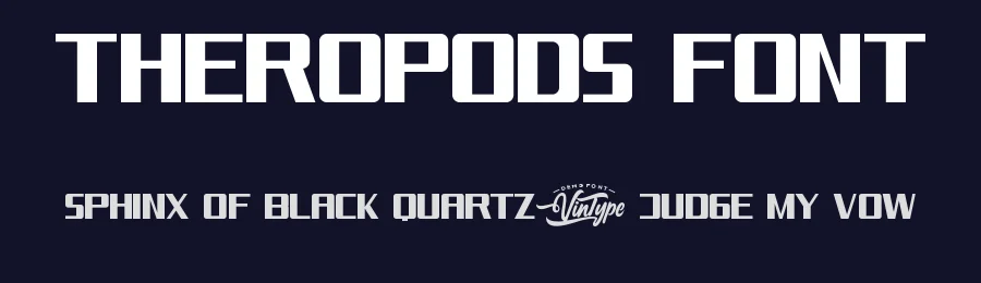 Theropods Font by VinType — Display Font — thumbnail 2