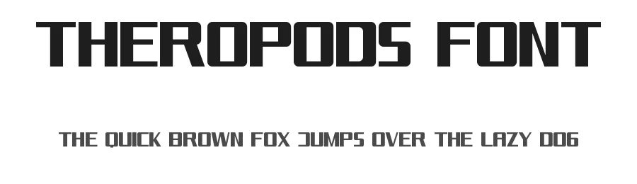 Theropods Font by VinType — Display Font