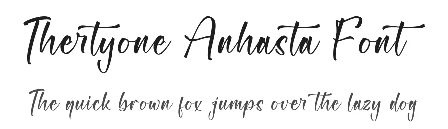 Thertyone Anhasta Font by letterfabric — Script Handwritten Font