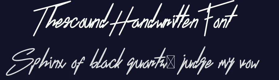 Thescound Handwritten Font by mifiq — Script Handwritten Font — thumbnail 2
