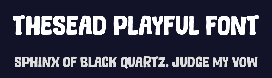 Thesead Playful Font by si.jalembe — Display Font — thumbnail 2