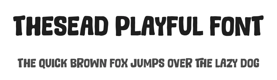 Thesead Playful Font by si.jalembe — Display Font