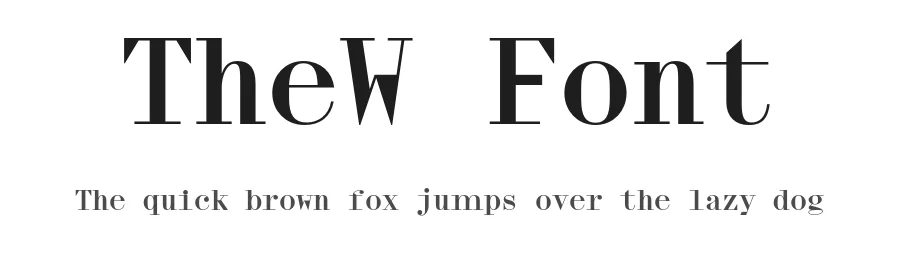 TheW Font by Swiss Typefaces — Display Font