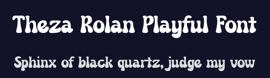 Theza Rolan Playful Font by timelesstype.co — Display Font — thumbnail 2