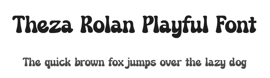 Theza Rolan Playful Font by timelesstype.co — Display Font