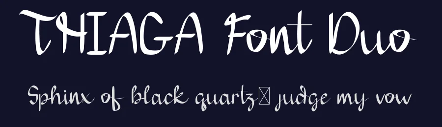 THIAGA Font Duo by edricstudio — Sans Serif Font — thumbnail 2