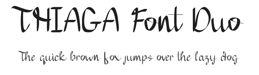 THIAGA Font Duo by edricstudio — Sans Serif Font