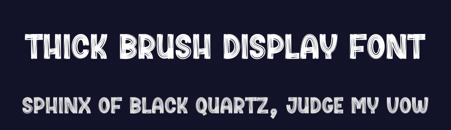 Thick Brush Display Font by creativeletter — Script Handwritten Font — thumbnail 2