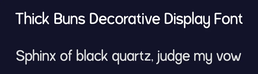 Thick Buns Decorative Display Font by roomspace.cl — Display Font — thumbnail 2