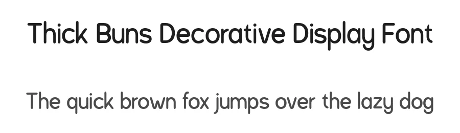 Thick Buns Decorative Display Font by roomspace.cl — Display Font