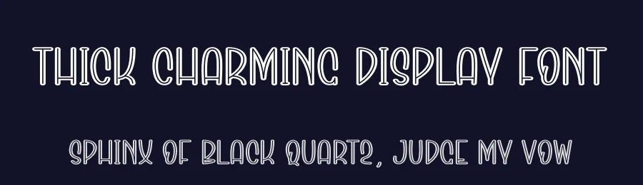 Thick Charming Display Font by andikastudio — Display Font — thumbnail 2