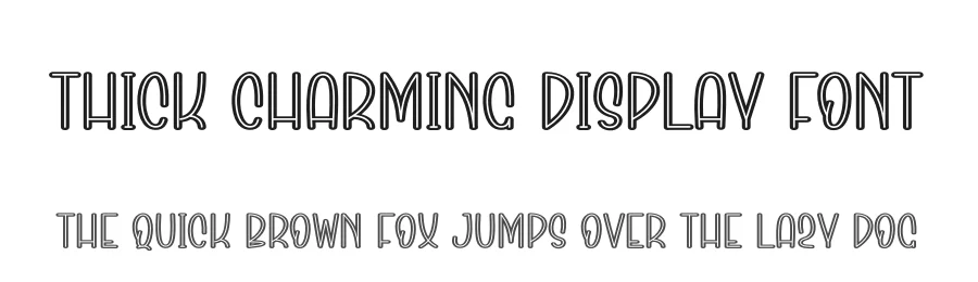 Thick Charming Display Font by andikastudio — Display Font