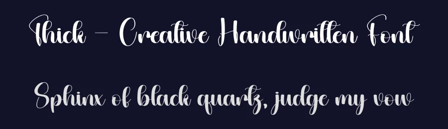 Thick – Creative Handwritten Font by andikastudio — Script Handwritten Font — thumbnail 2