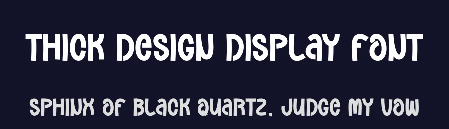 Thick Design Display Font by andikastudio — Display Font — thumbnail 2