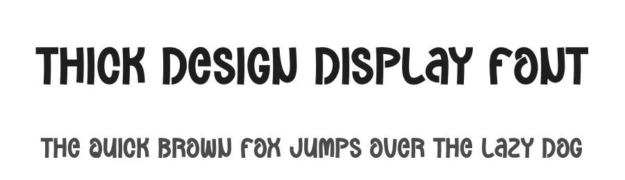 Thick Design Display Font by andikastudio — Display Font