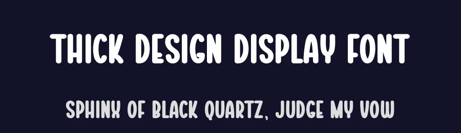 Thick Design Display Font by creativeletter — Display Font — thumbnail 2