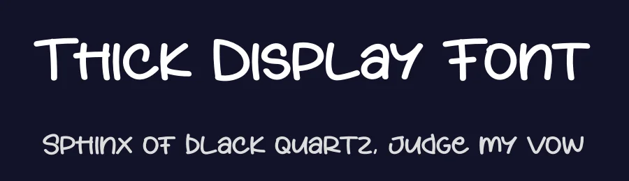 Thick Display Font by creativeletter — Display Font — thumbnail 2