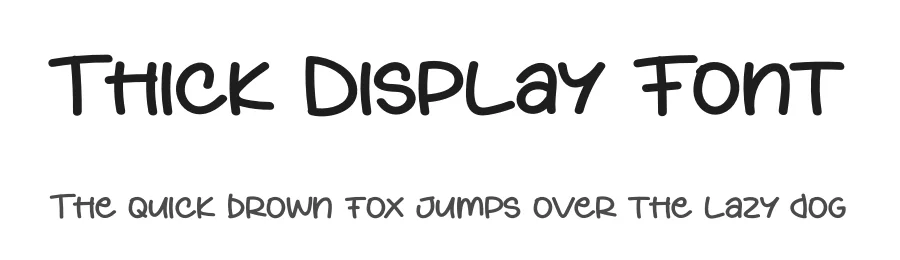 Thick Display Font by creativeletter — Display Font