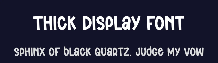 Thick Display Font by creativeletter — Display Font — thumbnail 2