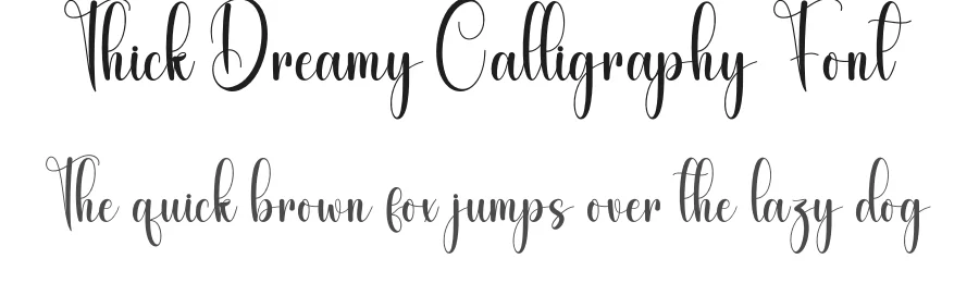 Thick Dreamy Calligraphy Font by andikastudio — Script Handwritten Font