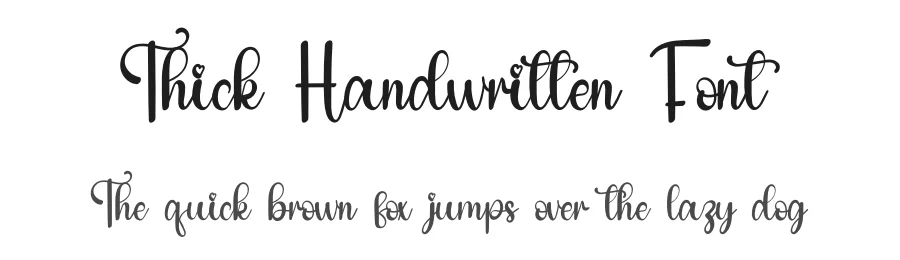 Thick Handwritten Font by inermediaSTUDIO — Script Handwritten Font
