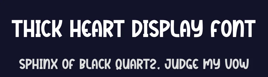 Thick Heart Display Font by andikastudio — Display Font — thumbnail 2