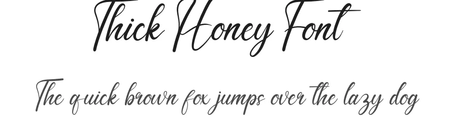 Thick Honey Font by andikastudio — Script Handwritten Font